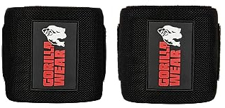 Gorilla Wear Elbow Wraps Ellenbogenbandagen Bodybuilding Fitness Unisex Schwarz