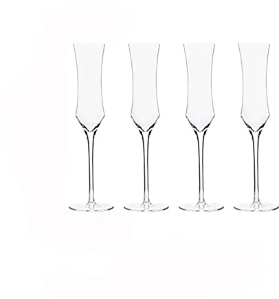 Copas de champán 4 copas de champán de alta gama, copas de champán de lujo de 145 ml, copas de champán de cristal for el hogar, boda, beber champán, suministros for fiestas Copas de champán ( Color :