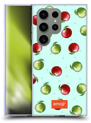 Head Case Designs Licenza Ufficiale Emoji® Mele Frutti Custodia in Gel [Protezione di Grado Militare] Compatibile con Samsung Galaxy S24 Ultra 5G E Compatibile con MagSafe