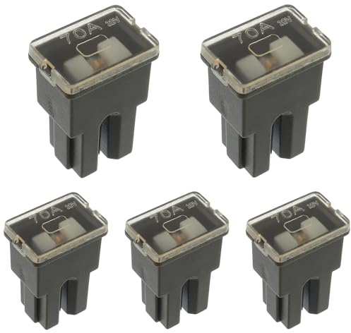 EPLZON 70A 32V Brown Fuse Female Terminal Case for Replacing Cartridge Fuse in Automobiles and Trucks(Pack of 5PCS)