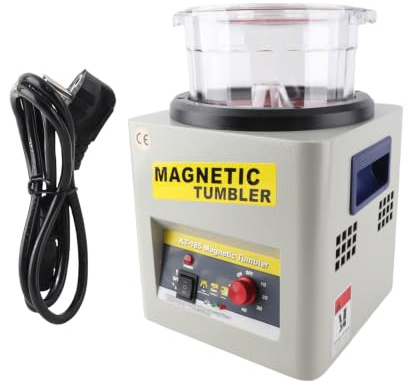HUIOP Polisseuse de polissage magnétique KT-185 Polisseuse de réglage de synchronisation portable Réglage automatique avant et arrière avec indicateur de rotation pour ébavurage du métal. Utilisation