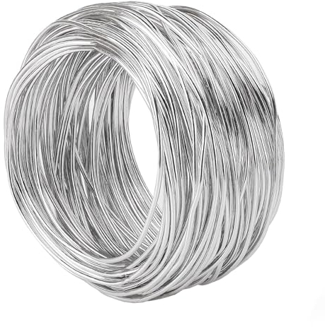 Bindedraht, 16 Gauge verzinkter Draht, 1,6 mm (0,063 Zoll) Durchmesser, biegbarer Metalldraht, massives Metalldrahtseil, verzinkter Bindedraht, Wäscheleine, für Bastelarbeiten, DIY-Projekte (Size : 4