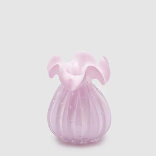 EDG Enzo De Gasperi Enzo De Gasperi Vaso Sacchetto H 14 Cm D 11 Cm Vetro Pink