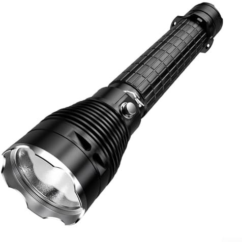 XHP70 - Torcia subacquea a LED, impermeabile, con corda da mano, per ciclismo, pesca, campeggio, corsa, caccia, esplorazione (F)