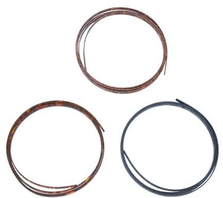 SUPERFINDINGS 3Pcs 1600x6mm Bande Plastique pour Guitare Bande Élastique Blanche pour Guitare Bande Élastique Décorative pour Guitare pour Guitare Acoustique