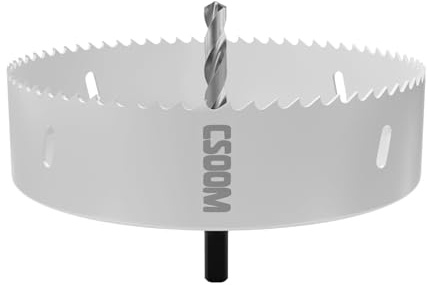 CSOOM 160 mm M42 hålsåg, vit, för borrverktyg i trä, plast, gipsskivor och plåt