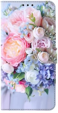 Bnvdfre for Samsung Galaxy A16 Case Protective Flip Phone Art Pattern Cover Shockproof Card Holder with Magnetic Stand Leather Case for Samsung Galaxy A16 5G/4G, Flowers