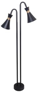 LUXULA Wegeleuchte 2-flammig GU10 IP54 76,5cm Stehleuchte | Bodenplatte und Erdspieß, Aluminium, LED Außenleuchte, Pollerleuchte, Stehleuchte für Garten, Terrasse und Wege
