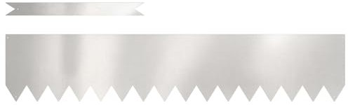 vidaXL Rasenkanten 20 pcs Silber 100 x 0,05 x 20 cm Edelstahl, Garten und Terrasse, modernes Rasenelement, robuster Rand, Cooles Deko-Highlight für den Frühling