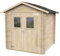 Abri de Jardin Bh19 Hobby 198x198 en Bois d’épicéa Naturel 19 mm avec Double Porte et fenêtre, Toit et Plancher OSB3, Montage Facile, Traitement Autoclave, Certification PEFC