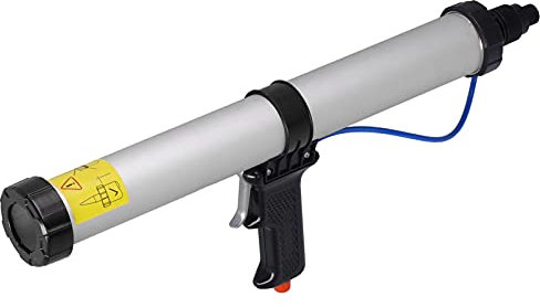 Caulking Gun, Pneumatic Caulking Gun 600ml Air Powered Caulk Gun Aluminum Alloy Caulking Gun Sausage Caulking Gun Silicone Gun for Building Decoration, Ships Containers