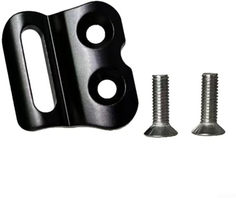 Hasaller Perchas de desviador delantero de bicicleta de aleación de aluminio CNC Soporte de montaje de desviador delantero de bicicleta de carretera Adaptador de montaje de repuesto con tornillos para