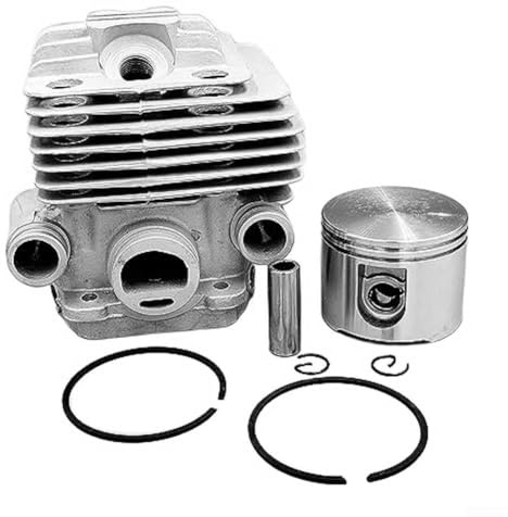 Metal 56mm cylinder piston kit for TS700 TS700Z TS800 TS800Z concrete saw replacement parts including piston pin washers clips for OEM numbers 42050201200 42240201202 42240201205