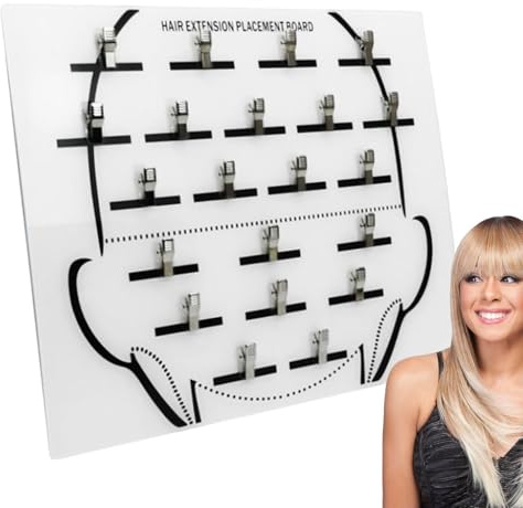 Support pour extensions de cheveux - 34,2 x 29,5 cm - Organisateur de