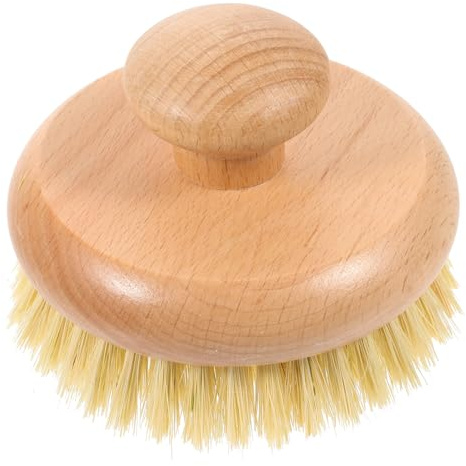 Gogogmee Spazzola per Corpo da Bagno Manico Portatile, Spazzola Pratica la Doccia Compatta in Setole di Agave, Esfoliante e Massaggiante per Uso Quotidiano in Casa