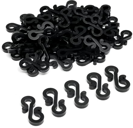 65 Pcs Mini Gutter Hooks Plastic Weatherproof Hooks for Hanging String Lights,Rope | Light Gutter Clips Outdoor Festival Decor Accessories