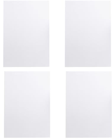 MUELODSIC 4 Stück Dickes Schmierpapier aus Weißem Papier mit Augenschutz für Schüler und Studenten Praktisches Zeichen und Notizpapier für Büro und Schule