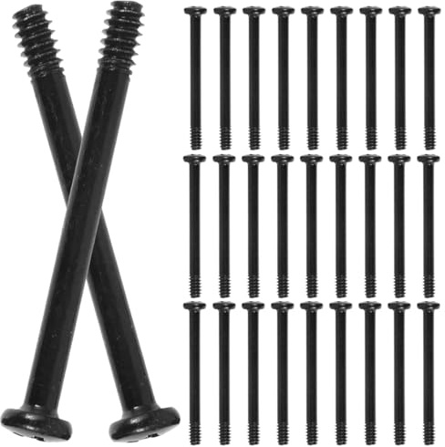 Toddmomy 50Pcs Metal Cooling Mount Screws, Long Anti-Vibration Fasteners for PC Case Fan & Radiator Computer Accessories