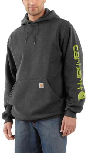 Carhartt Herren Midweight Sleeve Logo Hooded Sweatshirt (Regular and Big & Tall Sizes) Sweatshirt (1er Pack)