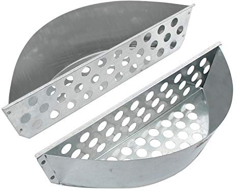 Guaranteed4Less 2 Piece Metal BBQ Grill Basket Charcoal Briquette Fuel Holders Barbeque Starter