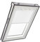 Tenda Oscurante Originale Roto ZRV - Guide di Scorrimento Laterali Bianco - Funzionamento Manuale - per Finestre da Tetto delle Serie Q - Dimensioni 094/140 | 09/14 - Colore del Tessuto Bianco