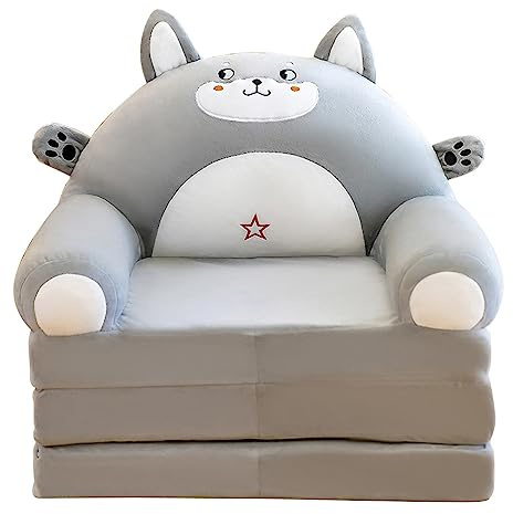 Masyrt Funda de sofá para niños y niñas, 2 en 1, Suave y Plegable, Funda para Silla Infantil Que se Convierte en Tumbona, con Bonitos diseños para Sala de Juegos y Muebles de Dormitorio