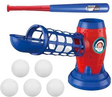 Baseball Pitching Machine – Automatisk launchering softball-träning, sportövningsanordning | Tennisboll skjutleksak, utrustning för barn 3 8 år, bollset