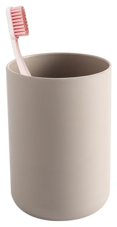 300ml Bathroom Cup, Wall Mounted Toothbrush Holders Reusable Water Cup Drinking Cups for Home Travel Bathroom Accessories (Coffee)