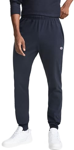 Champion Joggers, Lightweight Lounge, Jersey Graphic Pants for Men, 31 Pantaloni da Tuta, Navy-407q88, M Uomo
