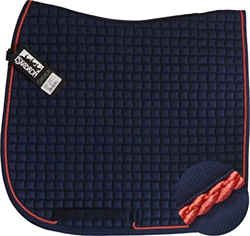 ESKADRON Cotton Schabracke navy , einer Kordel in pink (0065), Form:Dressur