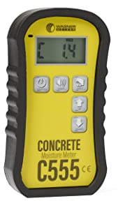 Wagner Meters C555 Pinless Concrete Moisture Meter – Fast Moisture Testing with No Surface Damage