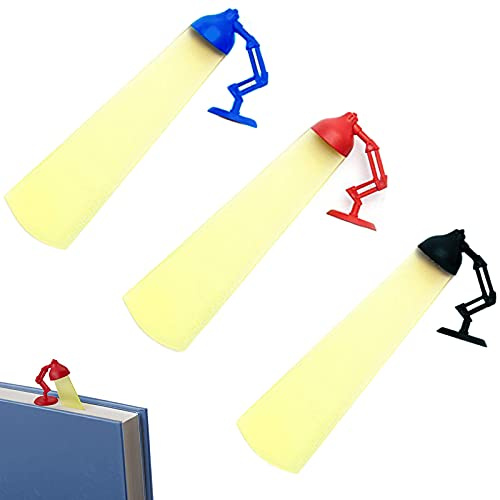 3D Stereo Lesezeichen - Lustige Schreibtischlampe für Studenten, Teenager, Kinder & Mädchen, 3 Stück