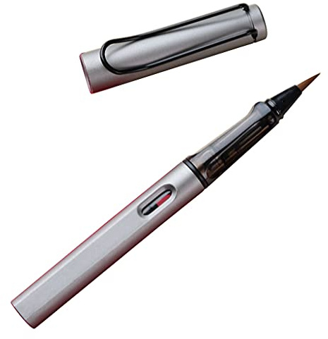 HDBD Stylo de Calligraphie Stylo-Plume rempli de Piston de qualité supérieure avec Sac d'encre Amovible Stylo Pinceau de Calligraphie Rechargeable élégant, Parfait pour Les débutants