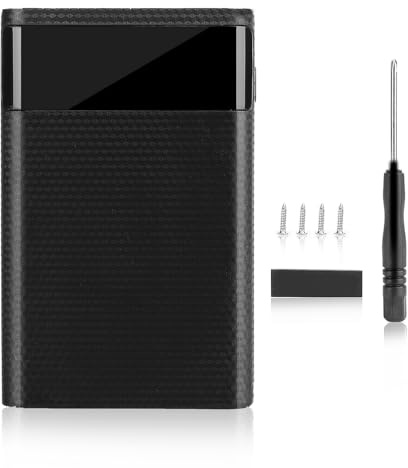 Zunate Scatola Caricabatteria, Kit di Alimentazione Mobile Portatile 4x Fai-da-Te, Custodia Power Bank Fai-da-Te, Supporta Tutti i Modelli di Carica del Telefono
