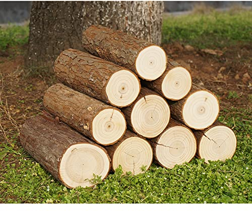 TRGCJGH Natürliches ofengetrocknetes Brennholz, Holzscheite für Holzofen, Feuerstelle, geteiltes Anzündholz, für Feuerstellen, Kamine und Lagerfeuer, 30 cm - 16 kg