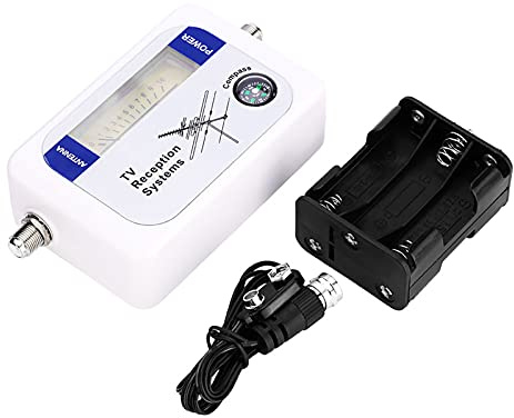 Segnale TV Digitale Star Finder, Mini Antenna Digitale Portatile Ricerca Segnale satellitare Antenna TV Ricevitore Rilevatore Misuratore di Potenza del Segnale Antenna TV Terrestre