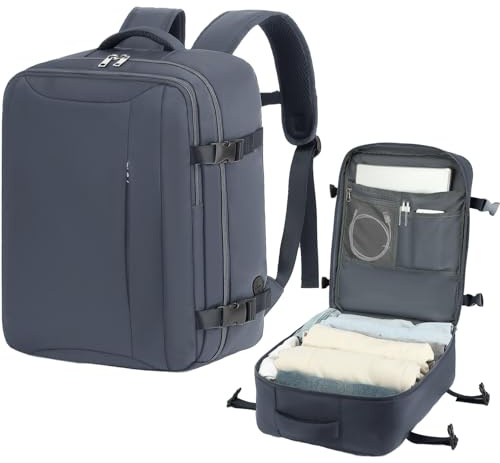 Lossga Handgepäck für Easyjet 45x36x20 Reiserucksack Damen Rucksack Männer Frauen Wanderrucksack Wasserresistent Outdoor Tagesrucksack