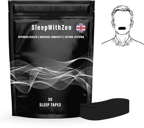 Mouth Tape for Sleeping- Gentle, Hypoallergenic Mouth Sleep Tape for Improved Nasal Breathing and Reduced Snoring- Stop Snoring Aids for Women & Men- Mouth Strips for Sleeping- 30 Pcs