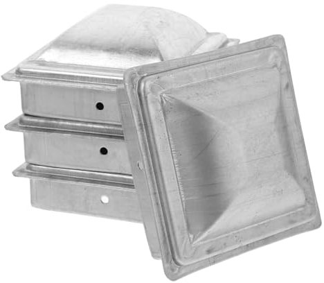 Hemobllo 4pcs Vinyl Fence Post Caps Post Cap Covers for Garden Fencing Mailbox Lamp Weatherproof Easy Install