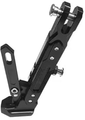 CRJIMX Universell Verstellbarer Seitenständerhalter Für Motorräder Parkständer Stützfuß Für Motorcross Roller E-Bikes Usw. Ständer(SCHWARZ)