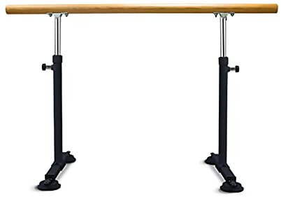 Ballettstange, verstellbare Ballettstange, tragbare Ballettstange für Zuhause, Kinder und Erwachsene, Stretching, Tanz, Gymnastik (Farbe: Schwarz, Größe: 1 m)