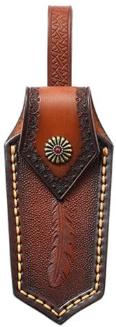 Messertasche für 4-6zoll Taschenmesser,Messer Etui,Taschenmesser Hülle,Messerscheide Leder,Taschenmesser Etui Leder,Messertasche für Gürtel,Messerholster,Gürtelschlaufe für Klappmesser (2)