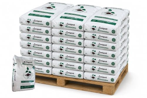 Compost Organique Les Alchimistes - Sac 20L - Compost Naturel pour Potager, Arbres, Arbustes et Plantes – Amendement du Sol Utilisable en Agriculture Biologique