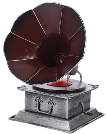 Holibanna Dekoratives Retro-Phonograph- Für Tisch -Dekoration Kunstvolles Accessoire Für Zuhause Kleine Einzigartiges Für