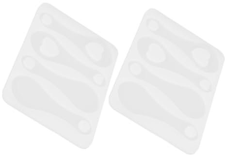 DOITOOL 2pièces Moule pour Jeton De Chariot Moule pour Porte-clés Silicone Lavable pour Jeton De Caddie pour pour