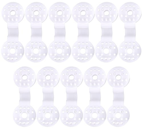 HEMOTON 50pièces Lot de Clips Plastique Blanc pour Filets Jardin Fixation Robuste pour Toile Ombre Serre Et Brise-Vue Clips Pratiques Et Légers De Fixation pour Filet Anti-Insectes Et Anti