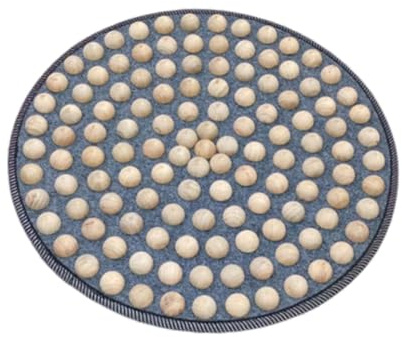 JAYIOLA Almohadilla de Masaje para Pies Colchoneta Acupresión Madera Ergonómica Ligera Portátil Adecuada para Descanso en Hogar Oficina Estudio Relaja, Style E