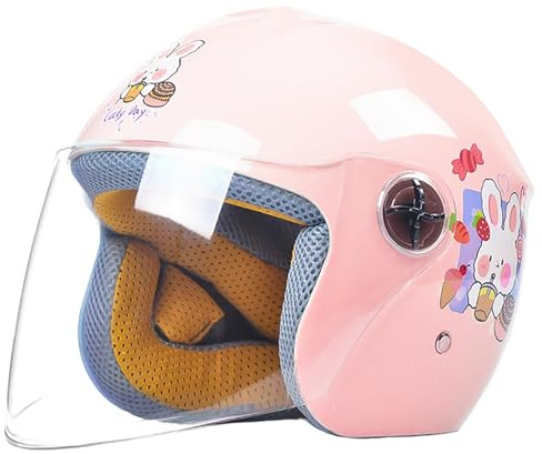 Barnmotorcykelhjälm, Barnhjälm För Alla Väder, Scooterhjälm För Skateboard För Pojkar Och Flickor, ECE-Godkänd B,(46-52CM)
