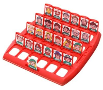 Generisch Personalisierte Wer Bin ich Spiel mit 24 Fotos & Namen, Wer ist es Spiel Ratespiel Brettspiel für 2 Spieler, Personalisierte Geschenk für Familie Mama Papa Eltern Party