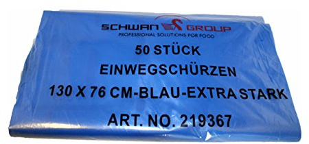 Einweg PE Schürzen in blau STABIL 60 my stark (50St.)